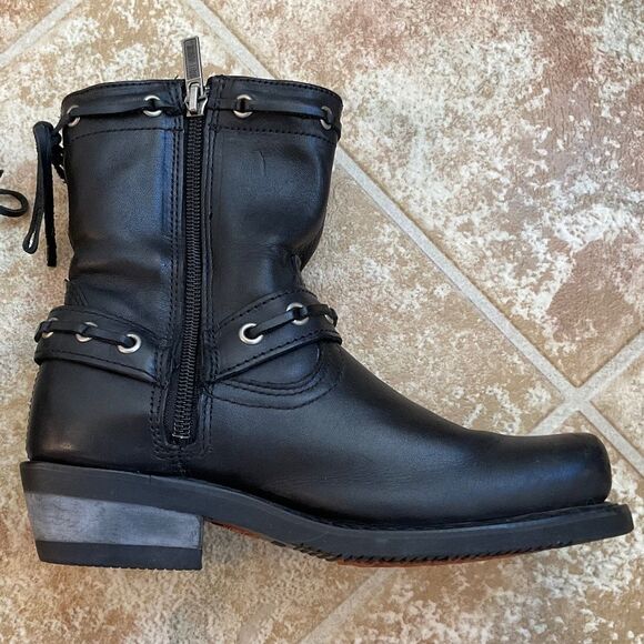 Genuine Harley-Davidson Women’s Leather Riding Boots 5 1/2 USA - Picture 11 of 16